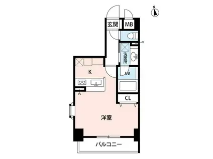 ディナミス(ワンルーム/8階)の間取り写真