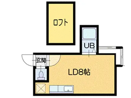 K&N新札幌(ワンルーム/3階)の間取り写真