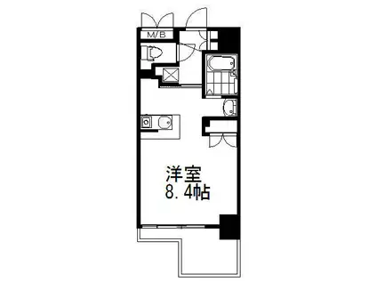 スペース武蔵関マンション(ワンルーム/8階)の間取り写真