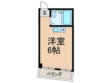 上井草マンション(ワンルーム/1階)の間取り写真