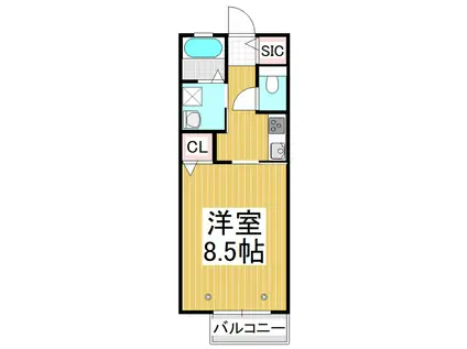 レジーナ(1K/1階)の間取り写真