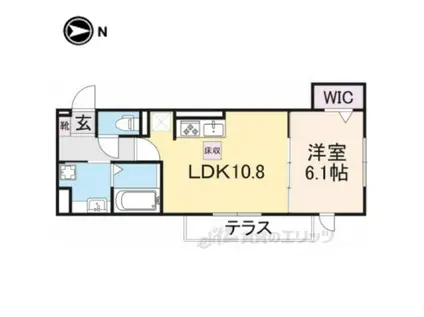 ASUKA4(1LDK/1階)の間取り写真