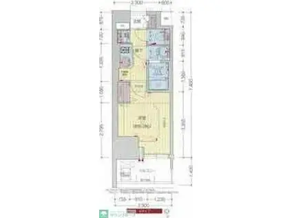 プレサンス大須観音フィエスタ(1K/5階)の間取り写真