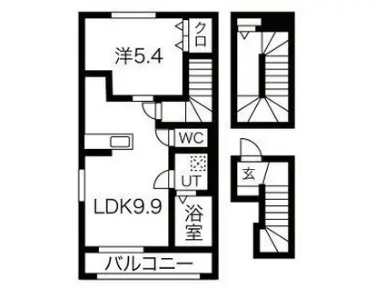 シティハウス長田町(1LDK/3階)の間取り写真