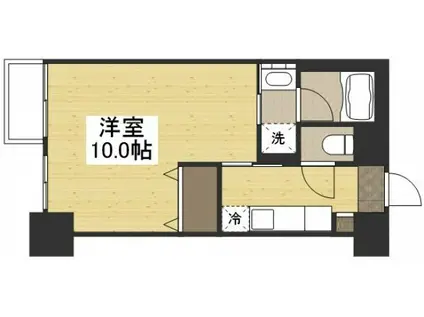 リビンコートSTUDIO下石井(1K/3階)の間取り写真