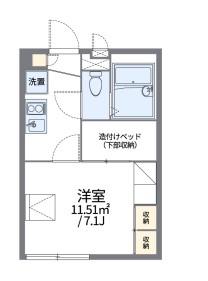 レオパレスヴィラージュ長洲(1K/2階)の間取り写真