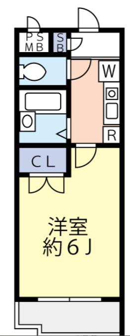 グランヴァン西落合(1K/4階)の間取り写真