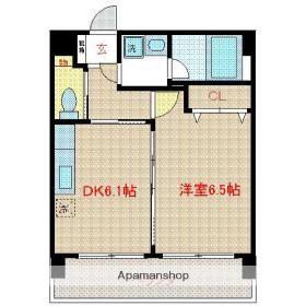 グリチーネ(1DK/4階)の間取り写真