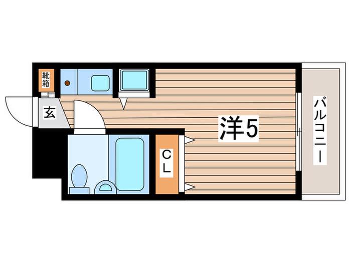 MUSUBU TERRACE YOKOHAMA(ワンルーム/3階)の間取り写真