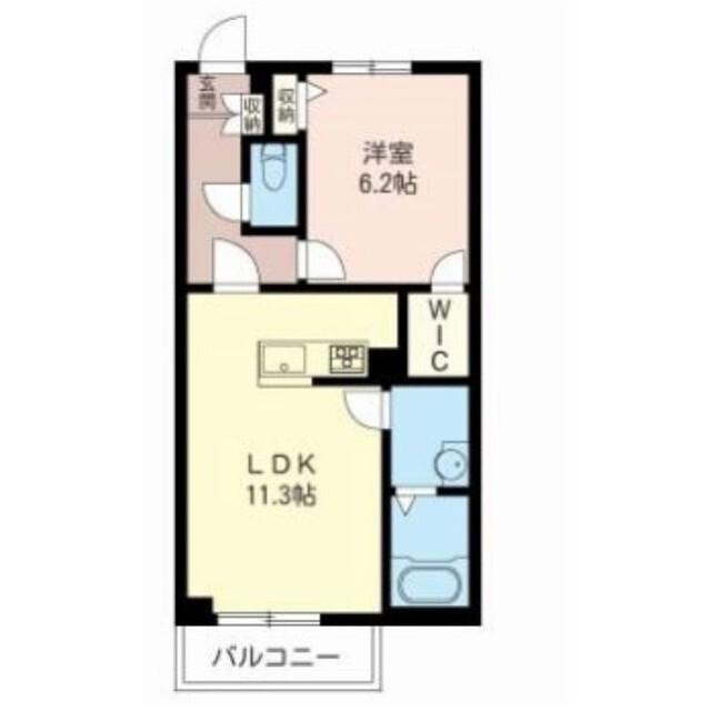 ハウオリ(1LDK/3階)の間取り写真
