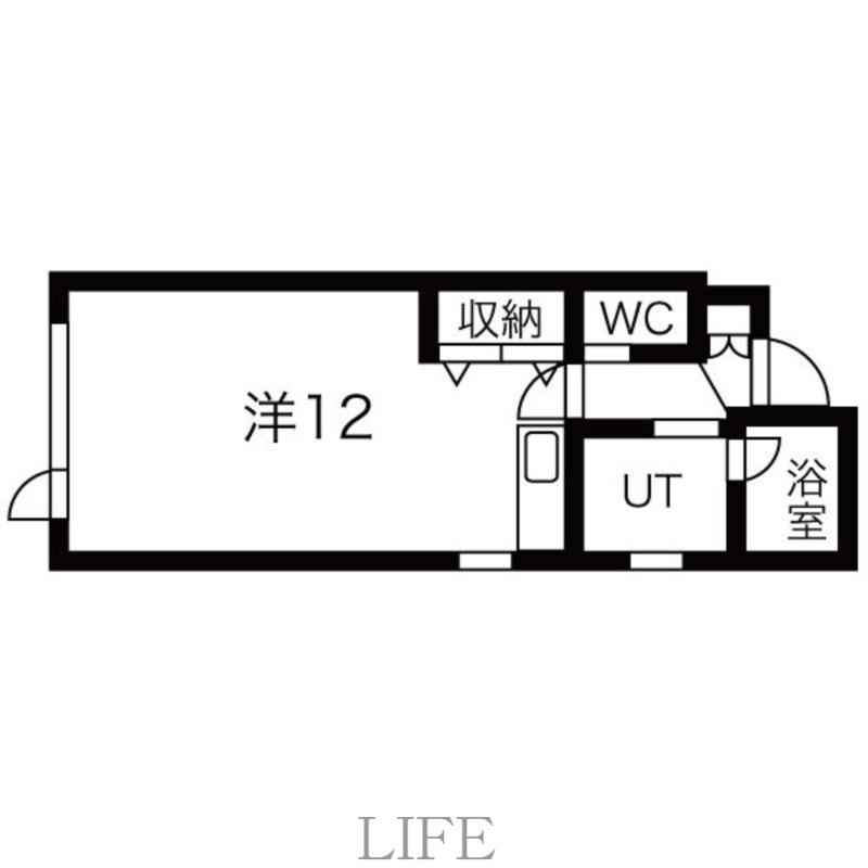フィオーレ(ワンルーム/3階)の間取り写真