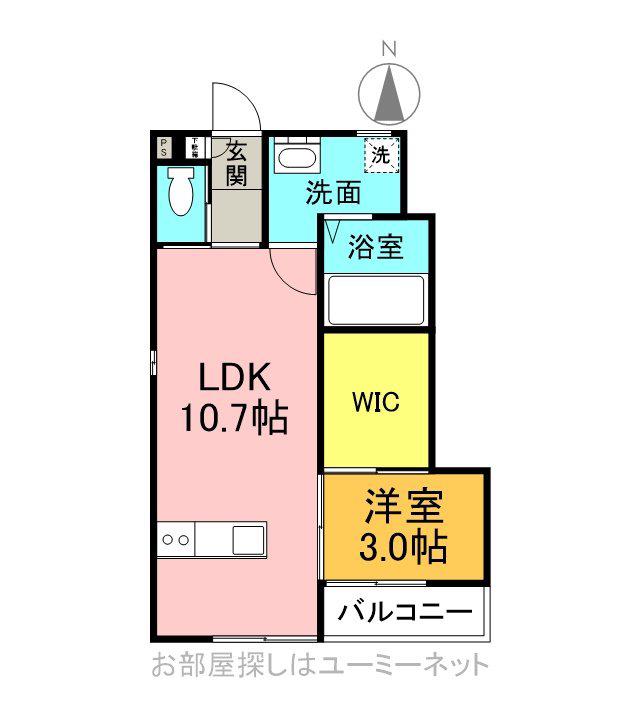 RICORDO(1LDK/1階)の間取り写真