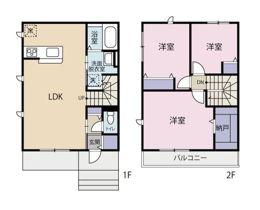 ポラリス(3LDK/1階)の間取り写真