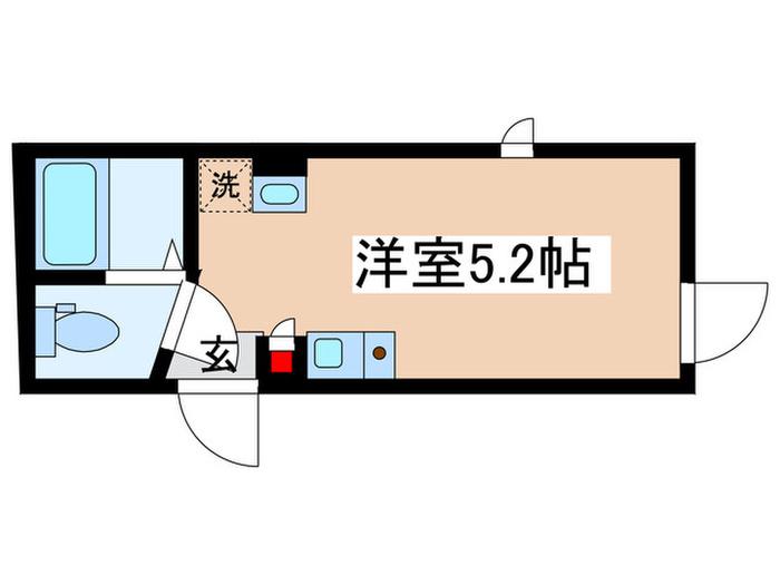 CREDO IKEBUKURO(ワンルーム/3階)の間取り写真