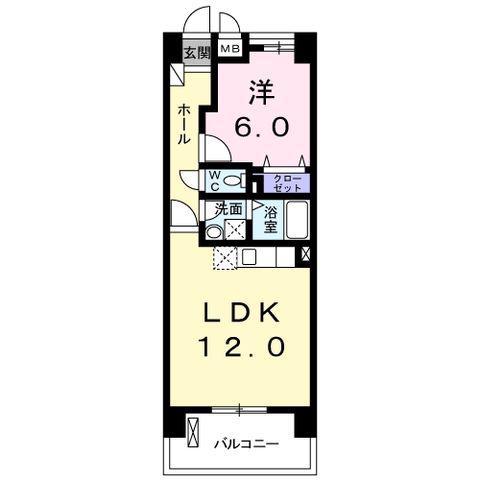 クレール コート(1LDK/1階)の間取り写真