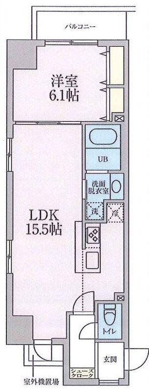 LA・GLYCINE(1LDK/2階)の間取り写真