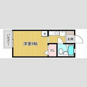 クレイドル青山II(ワンルーム/2階)の間取り写真
