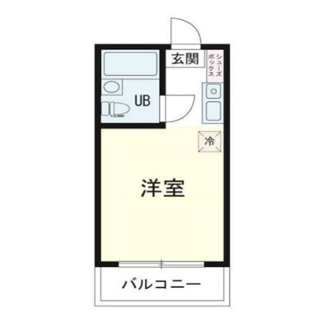 パステル小山(ワンルーム/1階)の間取り写真