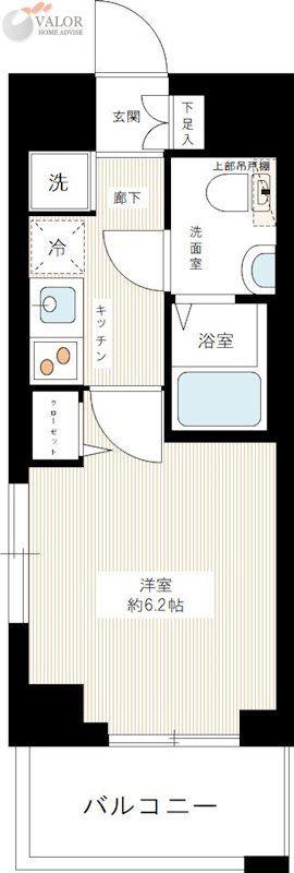 ARTESSIMO AQUA VACANZA(1K/5階)の間取り写真