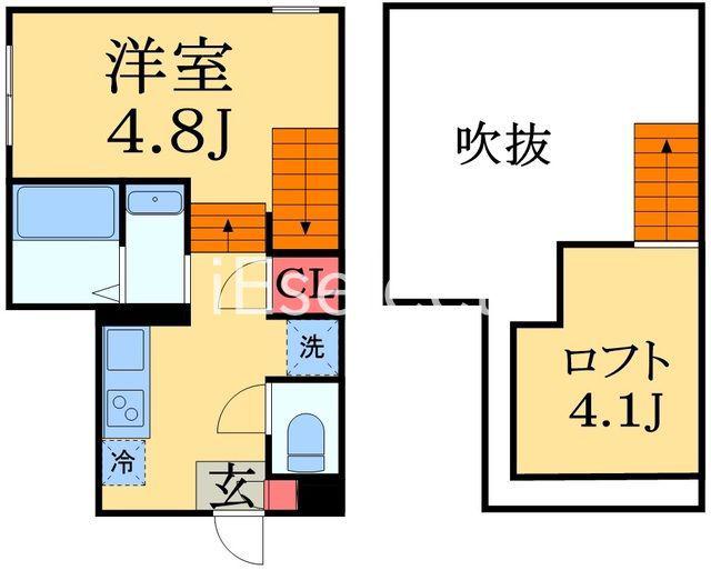 RIZEST幕張(ワンルーム/2階)の間取り写真