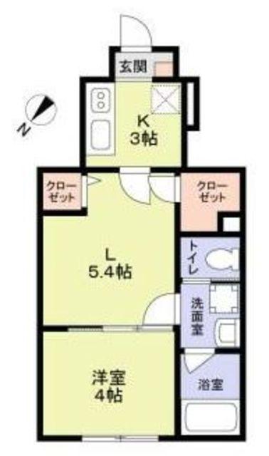 WOODCREST沼袋RESIDENCE(2K/1階)の間取り写真