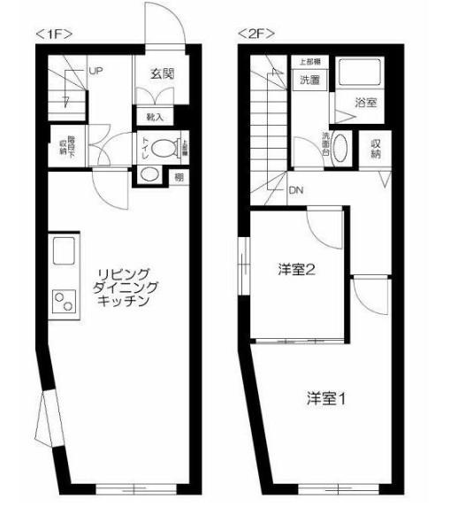 フェリデンシア御嶽山(2LDK/1階)の間取り写真