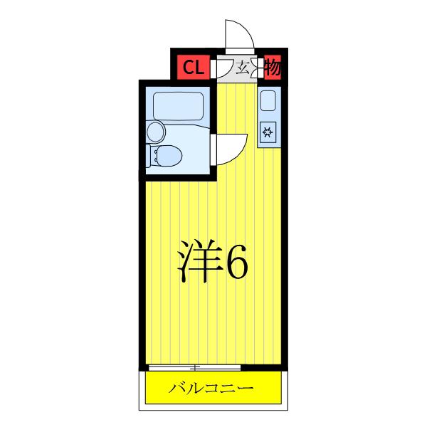 日神パレス西台第2(ワンルーム/8階)の間取り写真