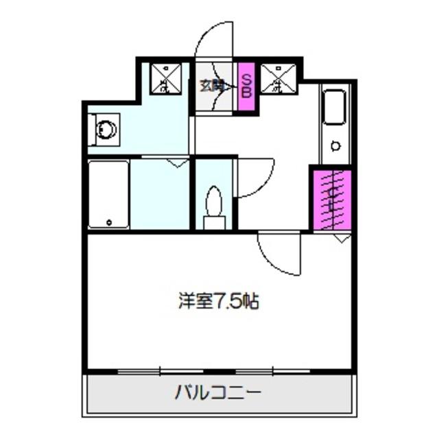 グリンピア 京橋(1K/6階)の間取り写真