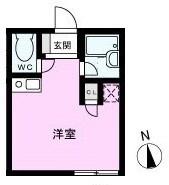 レスポワール青井公園(ワンルーム/1階)の間取り写真