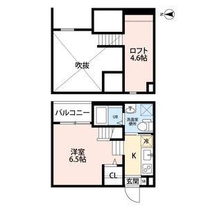 ラフィーネ(ワンルーム/1階)の間取り写真