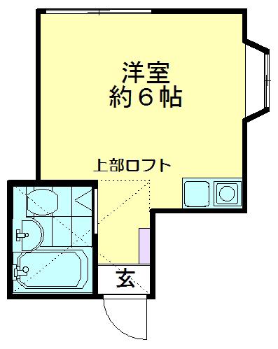 センチュリーパレス(ワンルーム/1階)の間取り写真