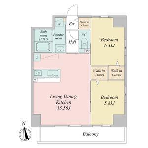 LIVEFLAT吹上(2LDK/7階)の間取り写真