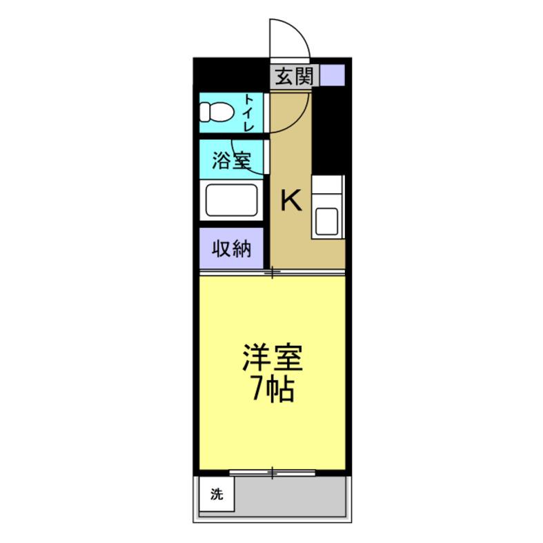 あさひハイツ108(1K/3階)の間取り写真