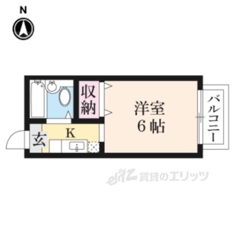 サンシティ長浜(1K/1階)の間取り写真