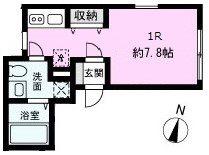 アトラス カーロ石神井公園(ワンルーム/2階)の間取り写真