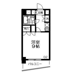 エスパシオ支倉(1K/5階)の間取り写真
