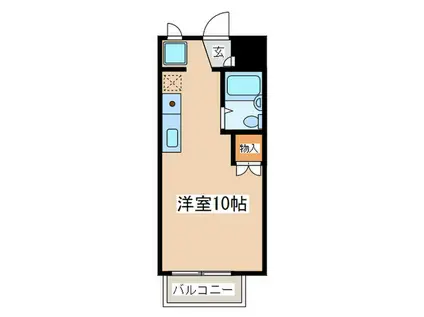ラ・メール茅ヶ崎(ワンルーム/1階)の間取り写真