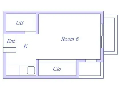ジュネ壱番館(1K/3階)の間取り写真