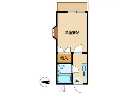 メゾン・ド・K(1K/1階)の間取り写真