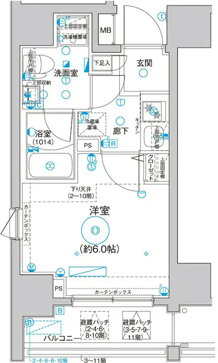 Le’a横濱サウスステージ 8階階 間取り