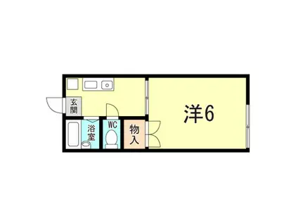 サンコート板宿(1K/1階)の間取り写真