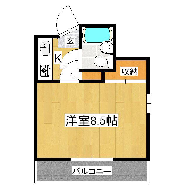 ピアッツァ・アルテ(1K/3階)の間取り写真