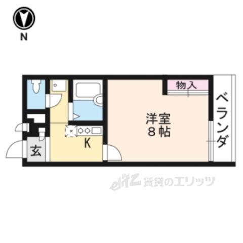 レオパレスEFINI Ⅰ(1K/3階)の間取り写真
