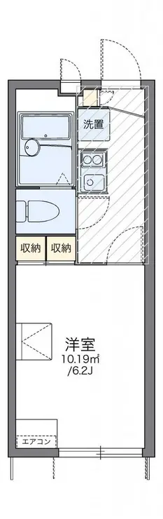 レオパレスヴィラージュコート 1階階 間取り