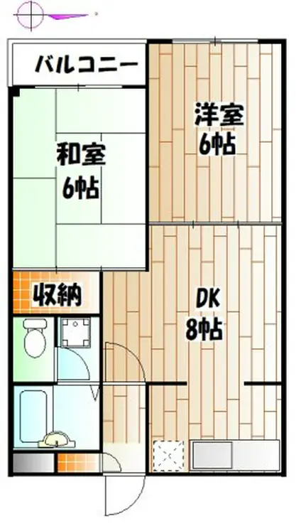 ハイツオオクボ 2階階 間取り