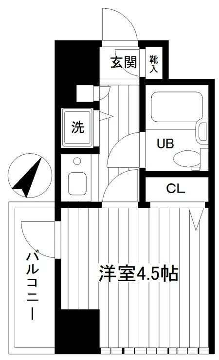 マリオン横浜ハーバーライト 6階階 間取り