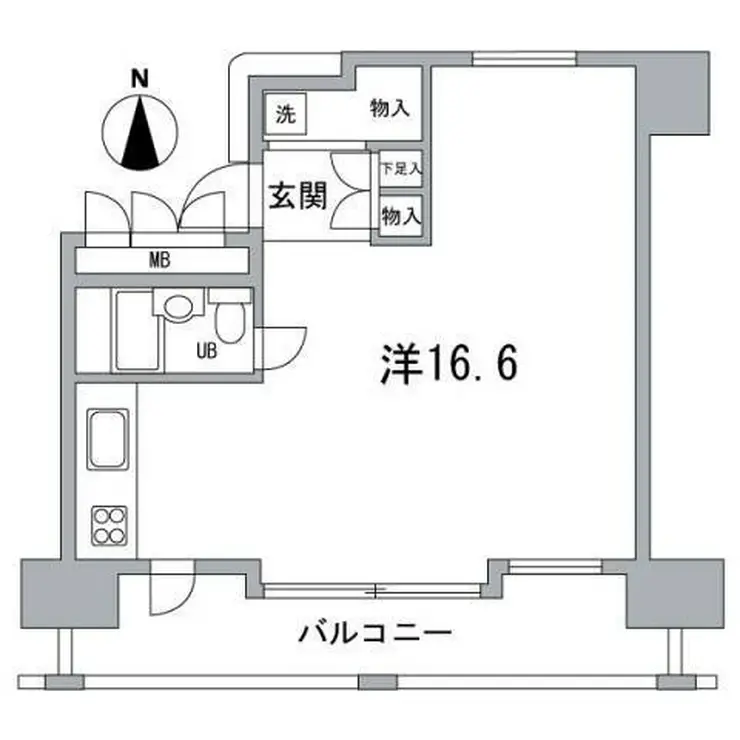 ルネ御苑プラザ 10階階 間取り