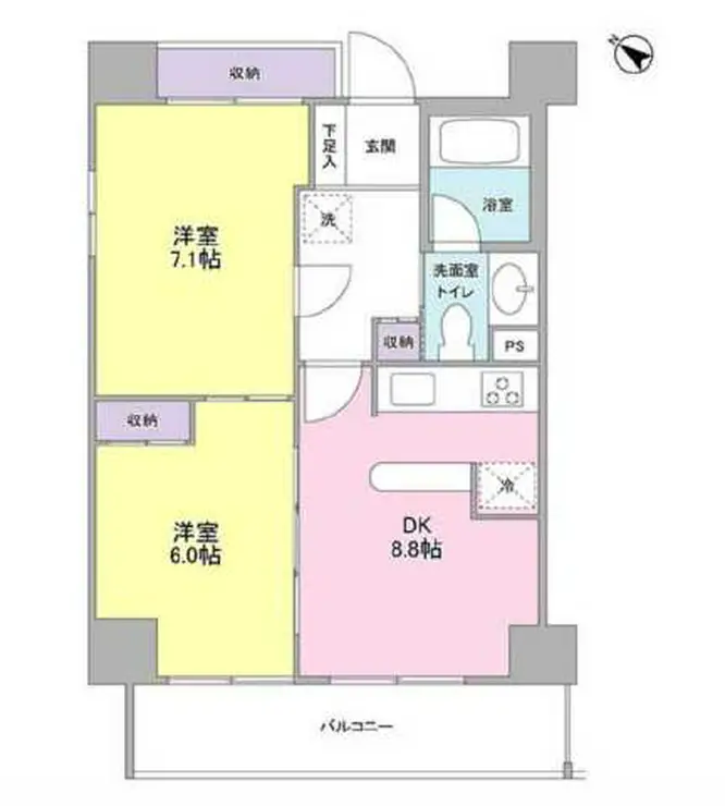 プロスペクト西巣鴨 14階階 間取り