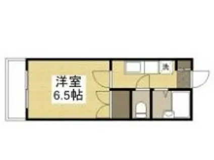 デュエル総社パートII(1K/2階)の間取り写真