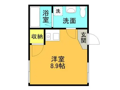 セレーノプリモI(ワンルーム/3階)の間取り写真